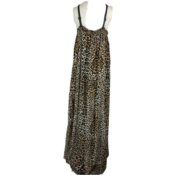 8 Rachel Zoe Silk Leopard Harness Dress - Picture 4 of 6